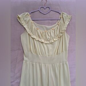 Vintage yellow Butterfly dress